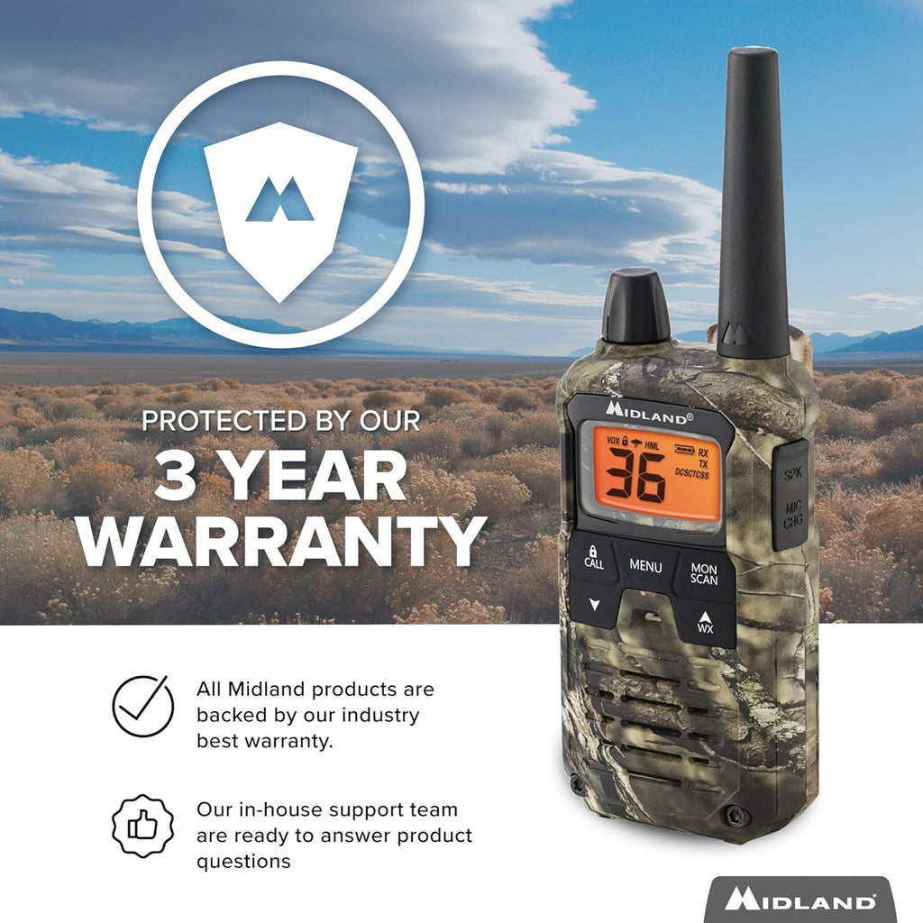 Camo Two Way Radio with NOAA Weather Scan K944