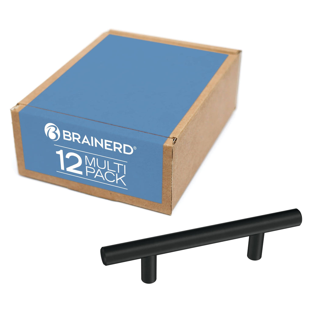 Matte Black Cylindrical Bar Drawer Pulls H375662