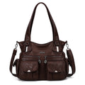 Large PU Leather Multi-Pocket Tote Bag D145825