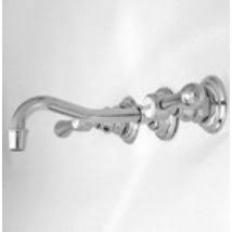 Matte White Wall Mount Lavatory Faucet O78539