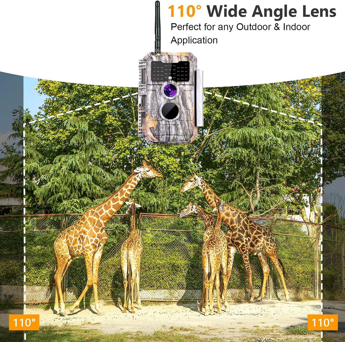 Wireless WiFi Trail Camera 24MP 1296P Night Vision Waterproof K19628