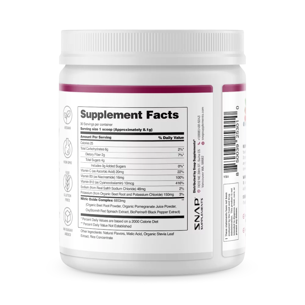 Organic Mixed Berry Beet Root Powder with Amino Acids 250g F27562
