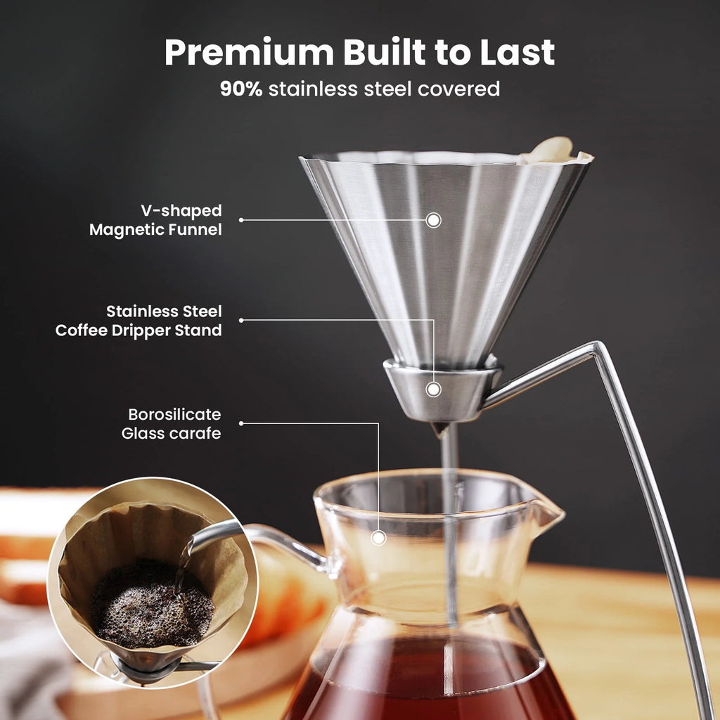 Pour Over Coffee Maker and 600ML Carafe V172