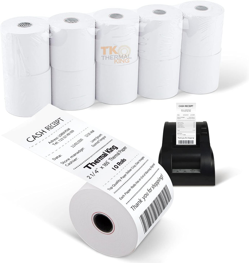 2-1/4 x 85' Thermal Paper, 100 Rolls M718838