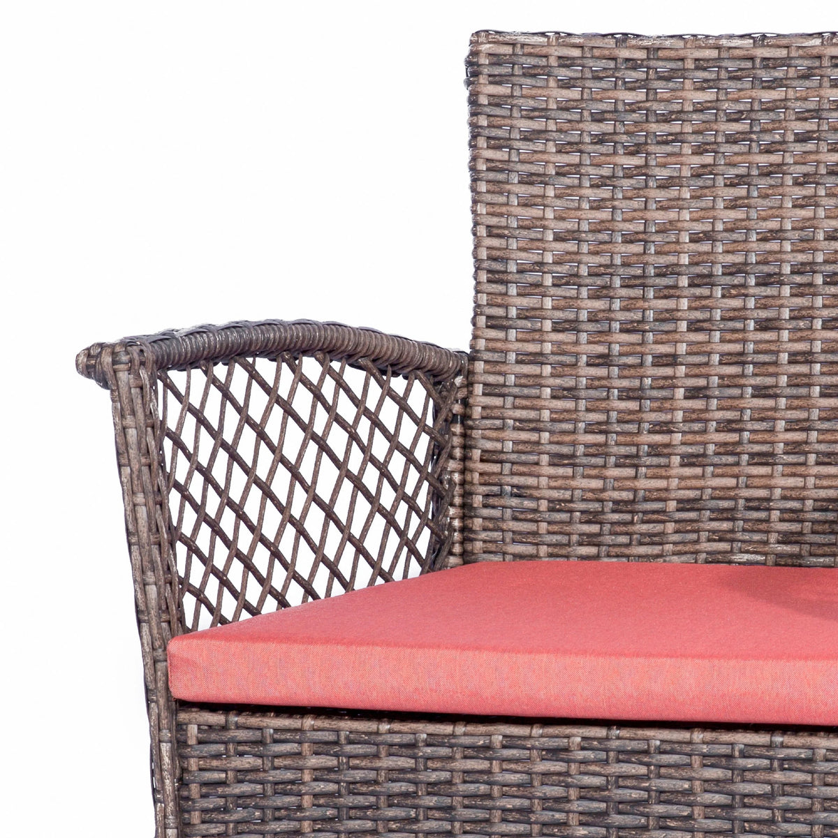 Orange Woven Rattan Sofa Set L312