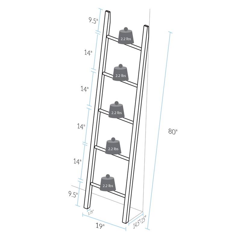 Decorative Ladder Solid American Maple W4404