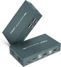 HDMI 2 Port KVM Switch with 2 HDMI and 2 USB Cables F7097