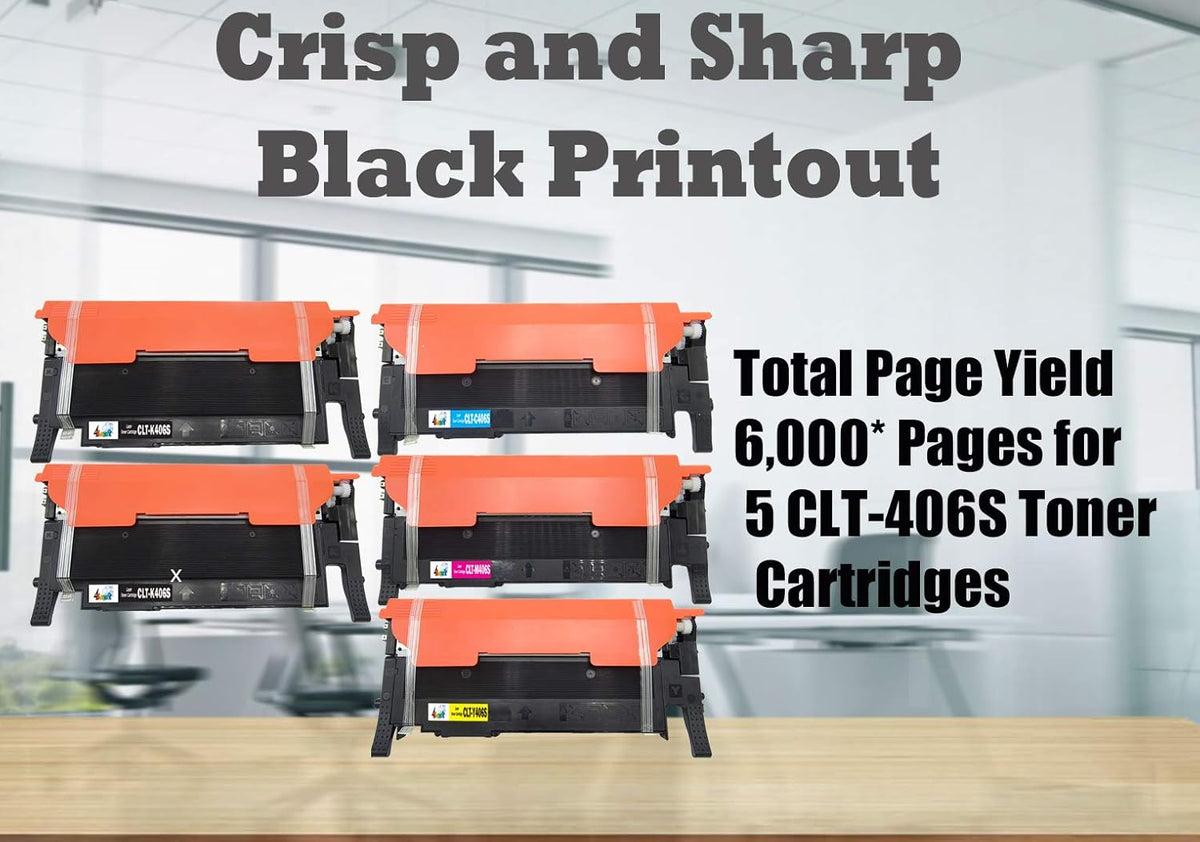 5 Pack Compatible Toner Cartridges 2xBK+CYM M354091