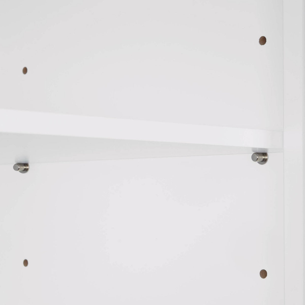 White Two Door Wall Cabinet with Open Shelf F58480