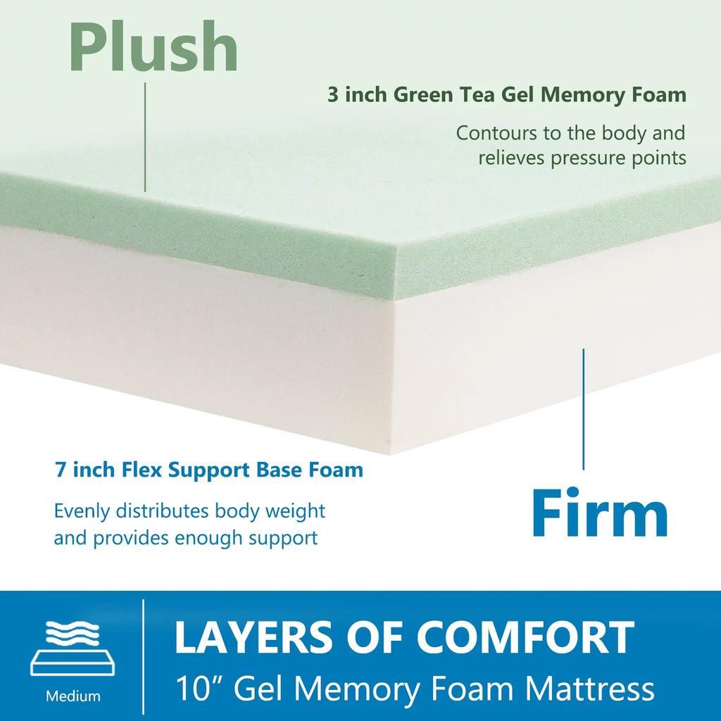 10" Memory Foam Mattress E957