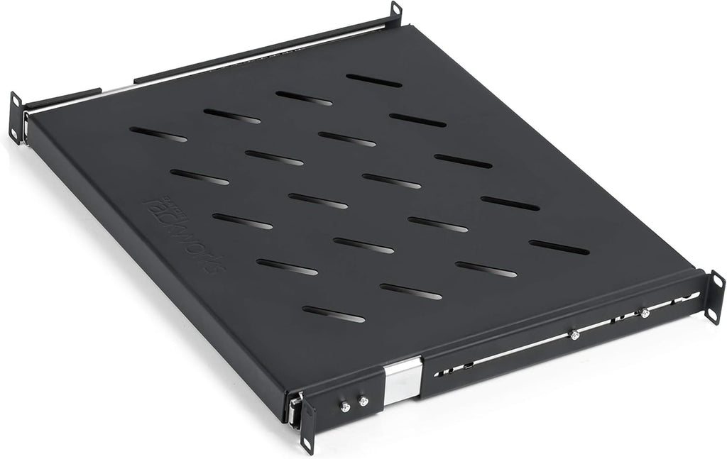 1U Vented Rack Mount Accessory Shelf Pack of 2 I565