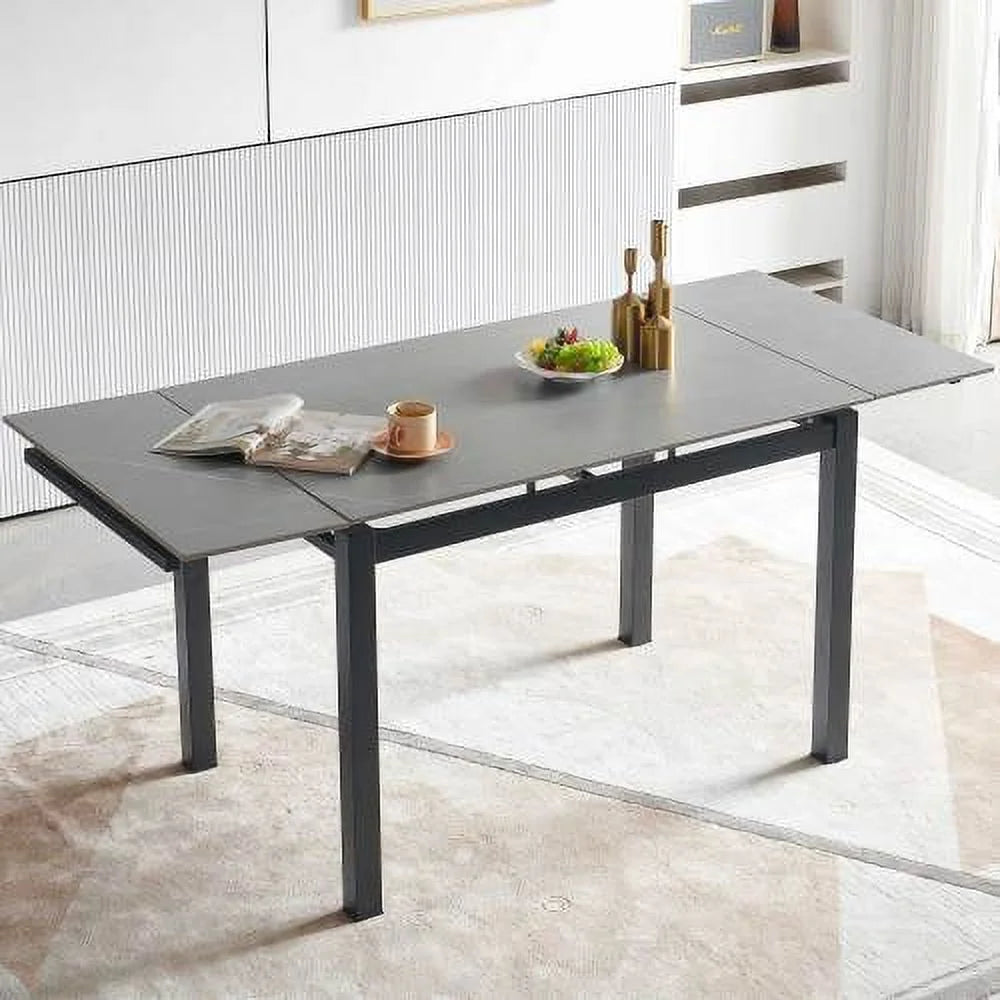 Grey Ceramic Expandable Dining Table O432