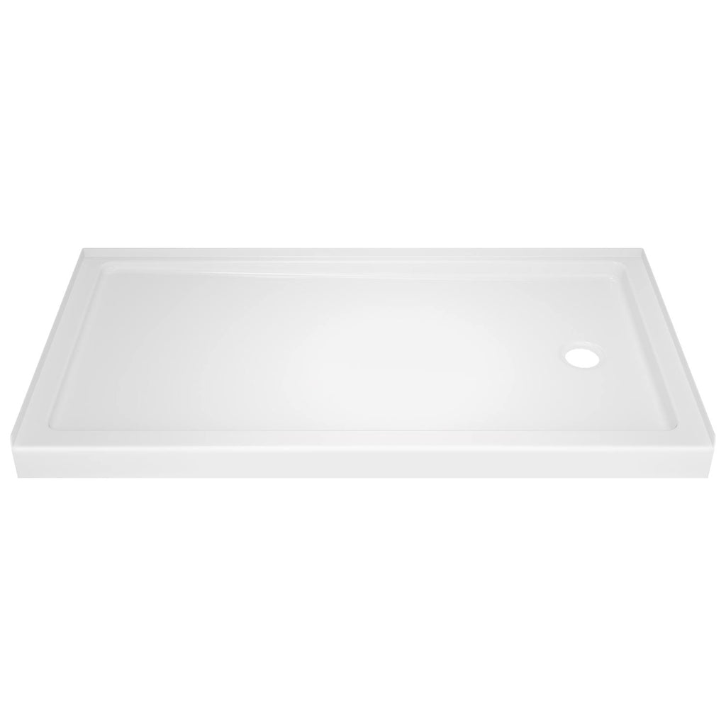 White 32x22 x 60x22 Shower Base M65421
