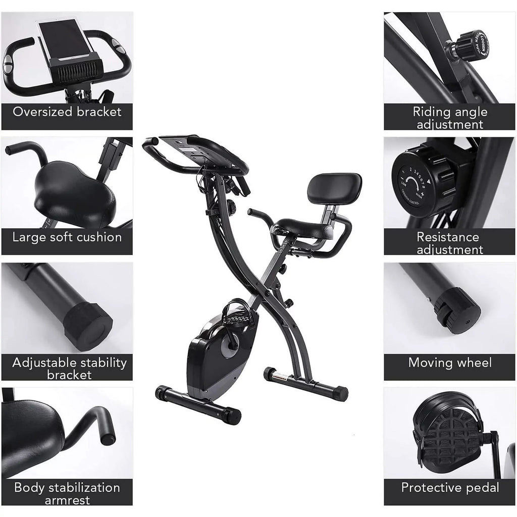 Folding Stationary Recumbent Exercise Bike R410