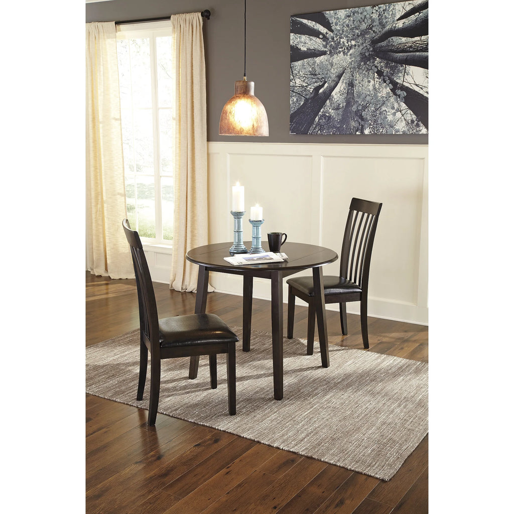 Dark Brown Drop Leaf Dining Table L1558