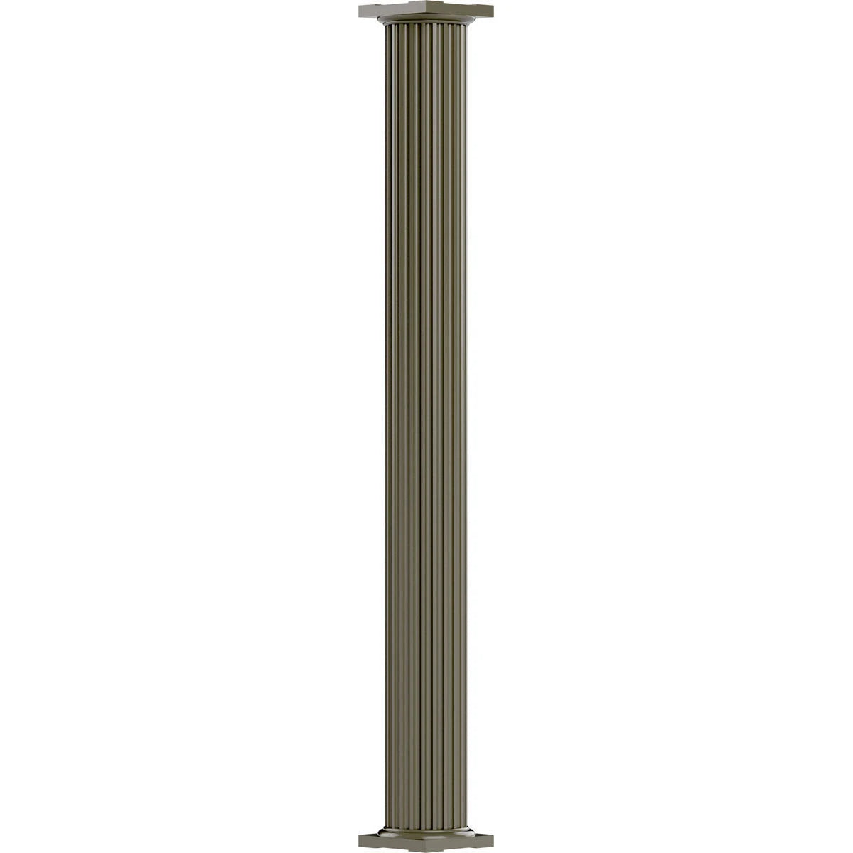 12x22 x 10 Non-Tapered Fluted Clay Finish Column W262