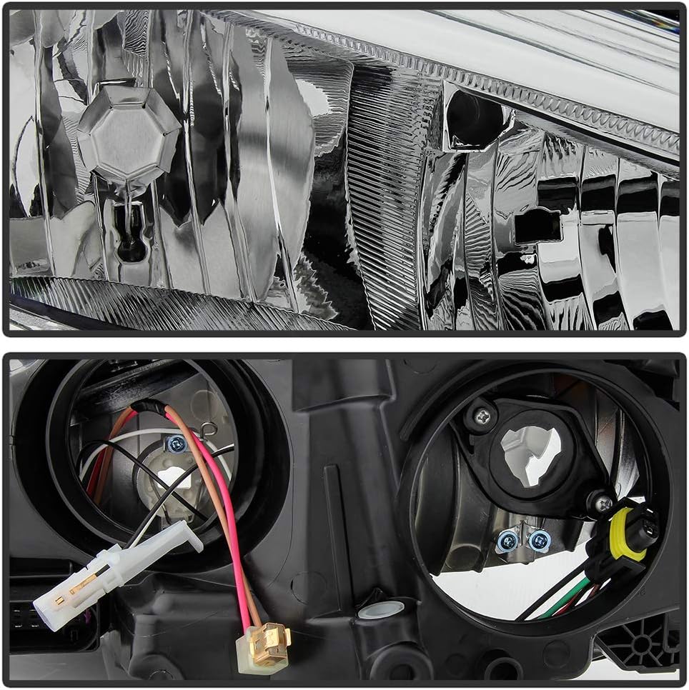 2015-2018 Ford Focus Chrome Bezel Halogen Headlight Assembly Right Passenger Side B344