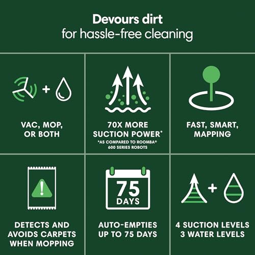 Robot Vacuum & Mop with AutoEmpty Dock S38939