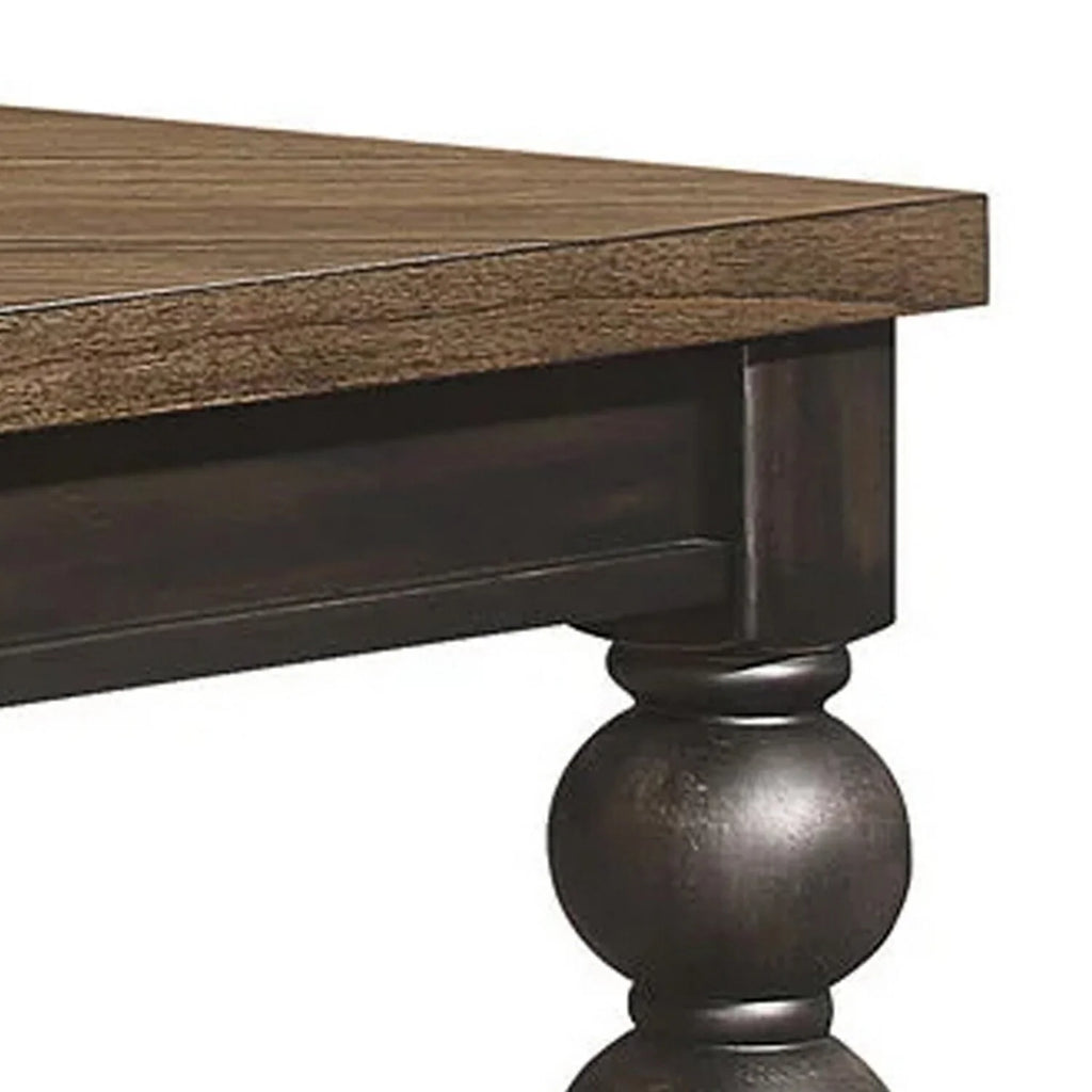 Brown Extendable Wood Dining Table W775601