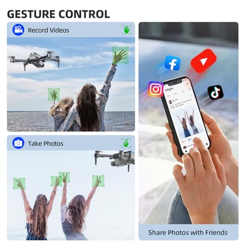 Mini Foldable Drone with 1080P HD Camera and 2 Batteries D1327