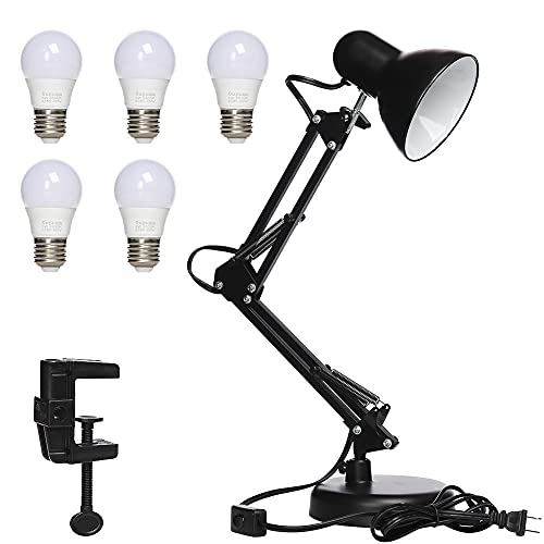Led Desk Lamp with Clamp, Swing Arm, Folding Table Lamp F722