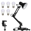 Led Desk Lamp with Clamp, Swing Arm, Folding Table Lamp F722