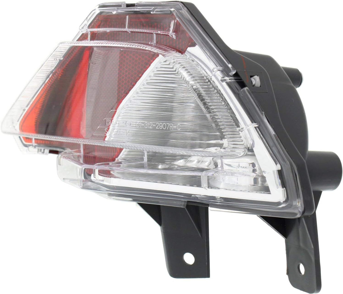 Tail Light Set of 2 Clear Red Lens Halogen Y131236