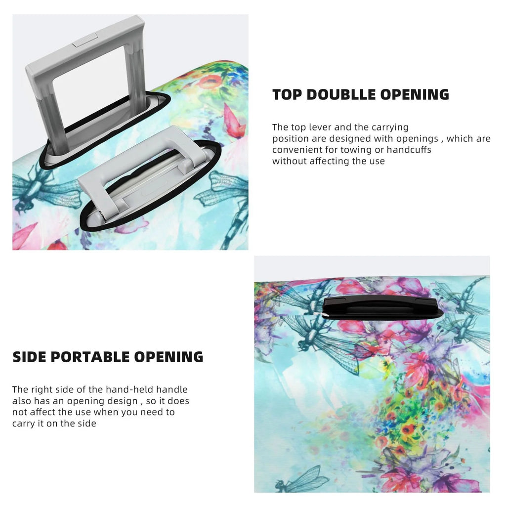 Large Suitcase Protective Cover with Hidden Zipper F96787