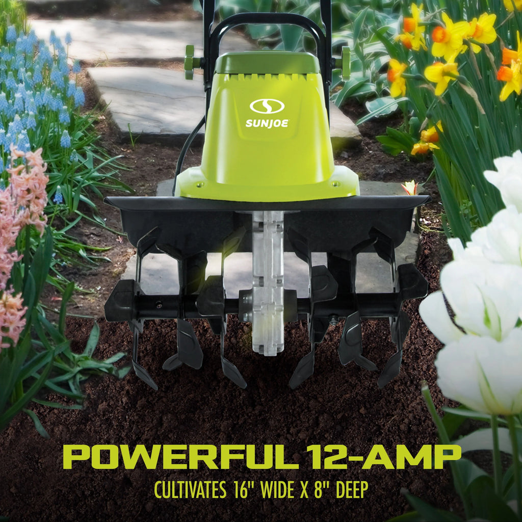 Electric 16-inch Garden Tiller + Cultivator A6894