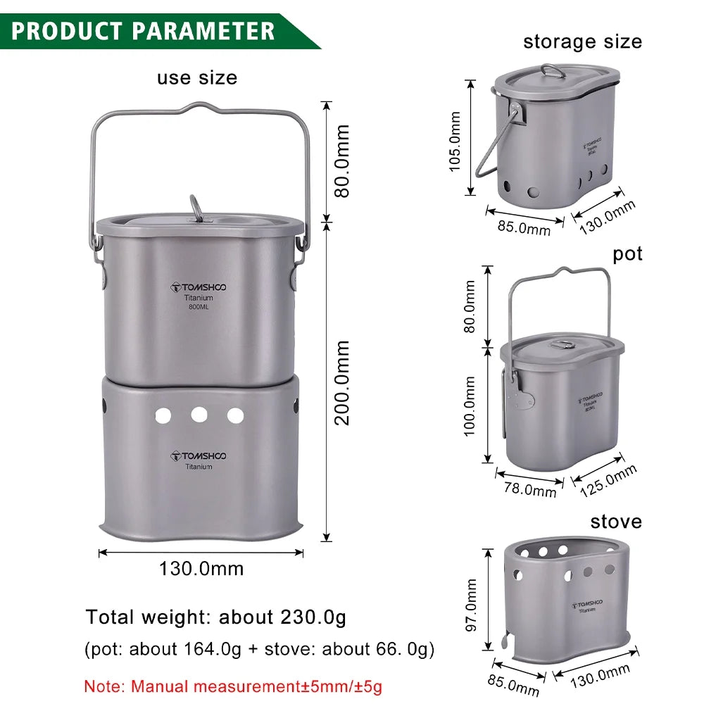 Outdoor Cookware Set Pot And Stove U72483