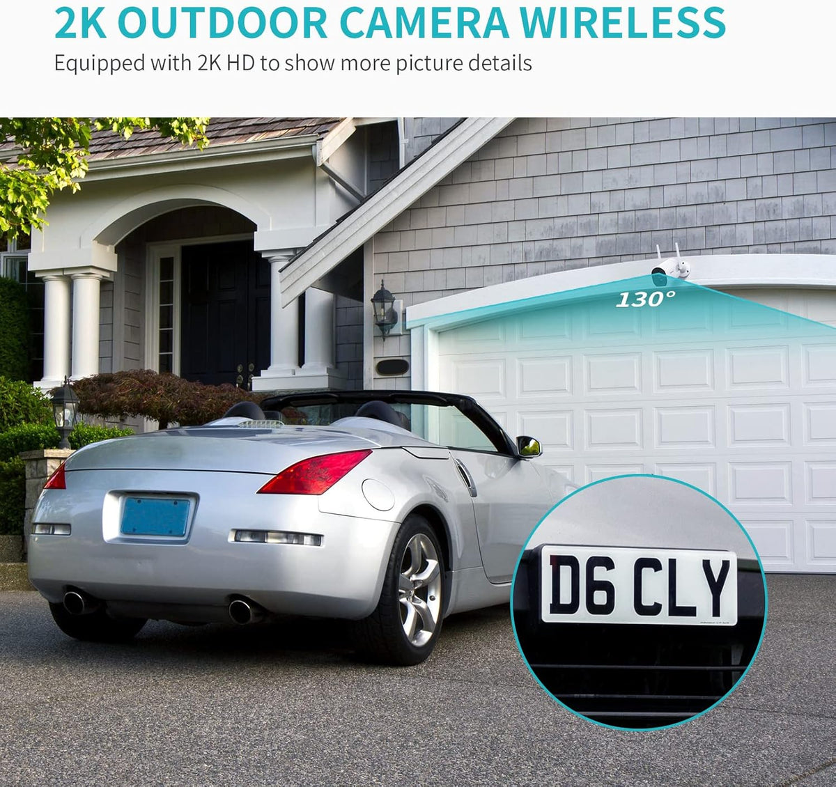 Outdoor Wireless Security Camera with Color Night Vision Y916