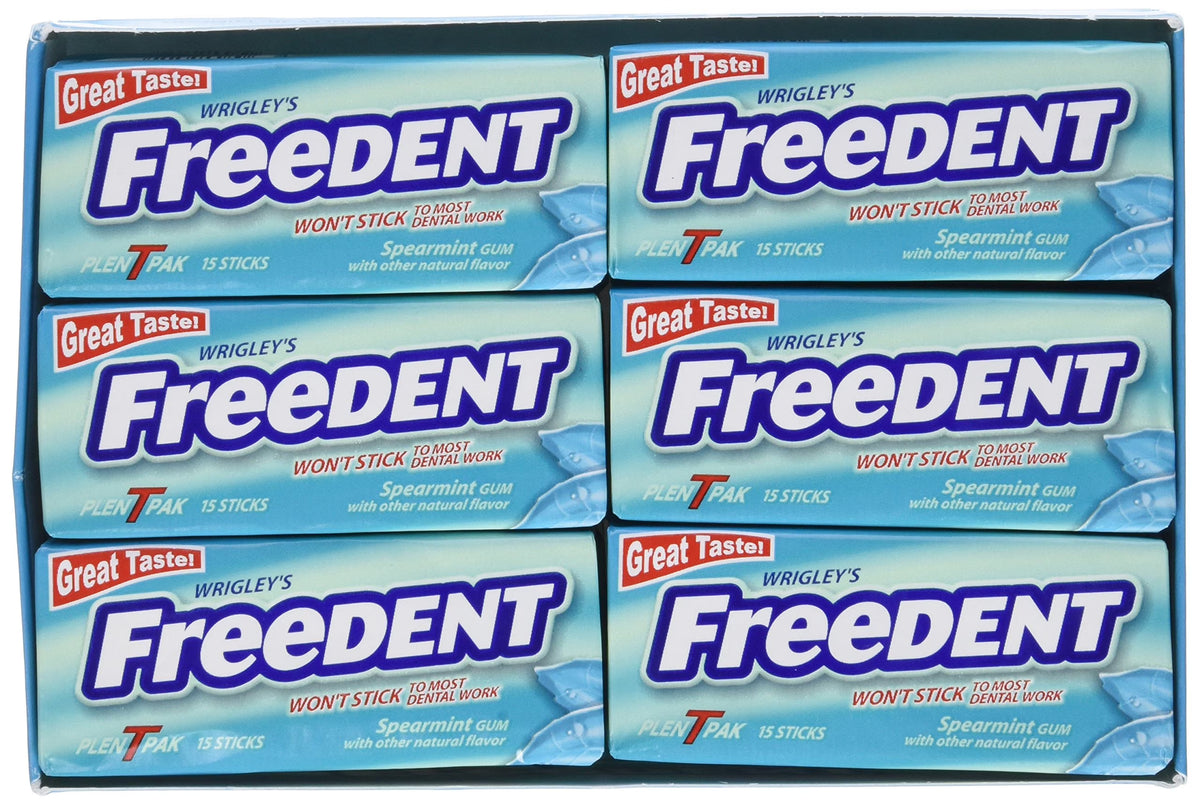 Spearmint Gum 15 Stick 12 Count Per Box (2 Pack) T509740