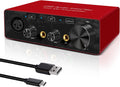 Audio Interface with USB C Cable and 48V Phantom Power A818252