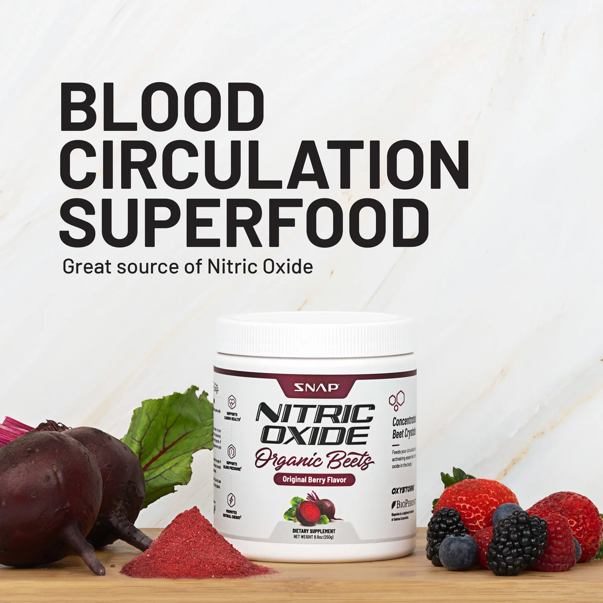 Organic Mixed Berry Beet Root Powder with Amino Acids 250g F27562