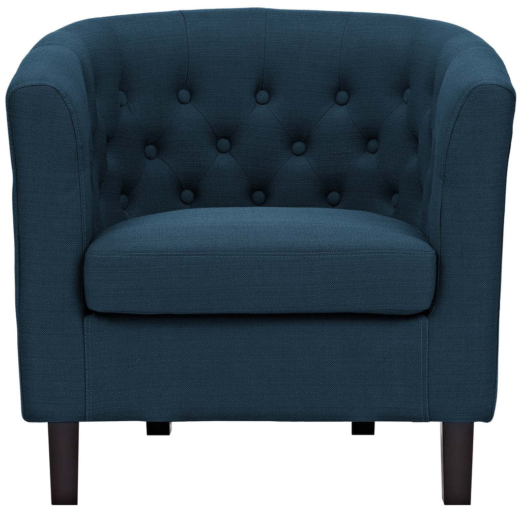 Upholstered Fabric Armchair in Azure L8240
