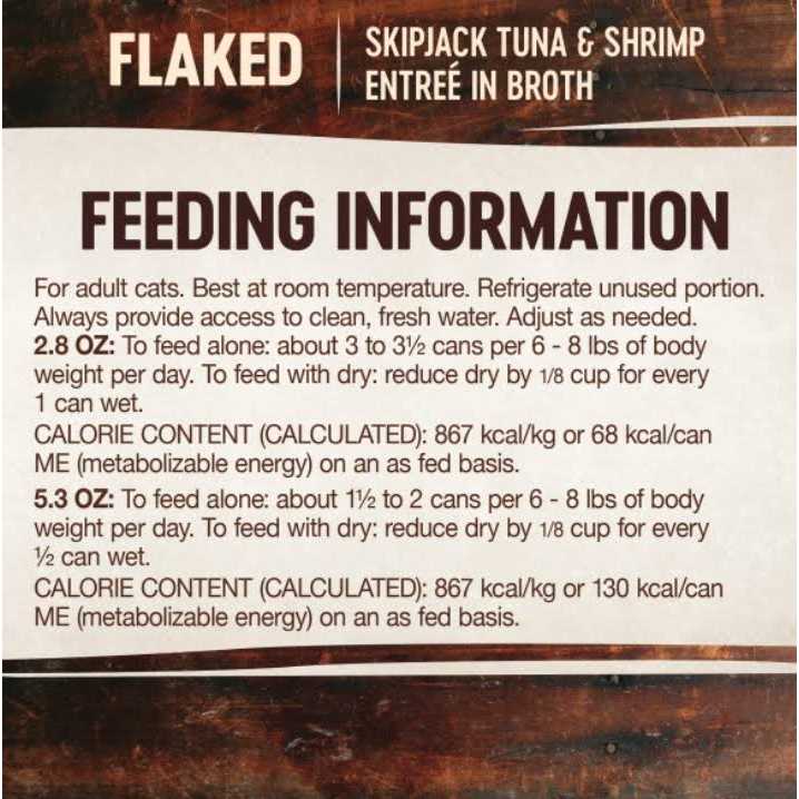 Grain Free Flaked Skipjack Tuna & Wild Salmon Canned Cat Food B7697