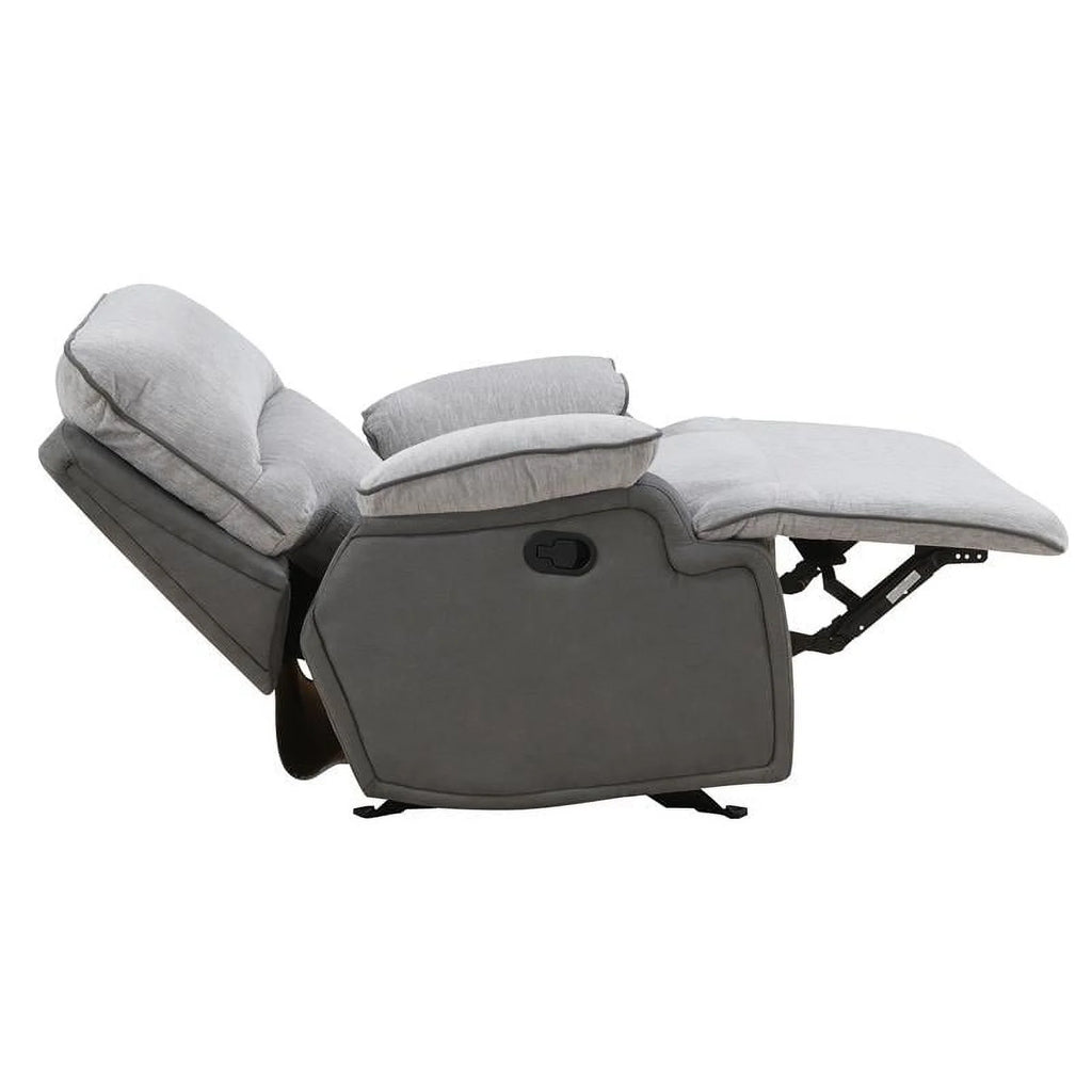 Light Gray Fabric Recliner Chair J272984