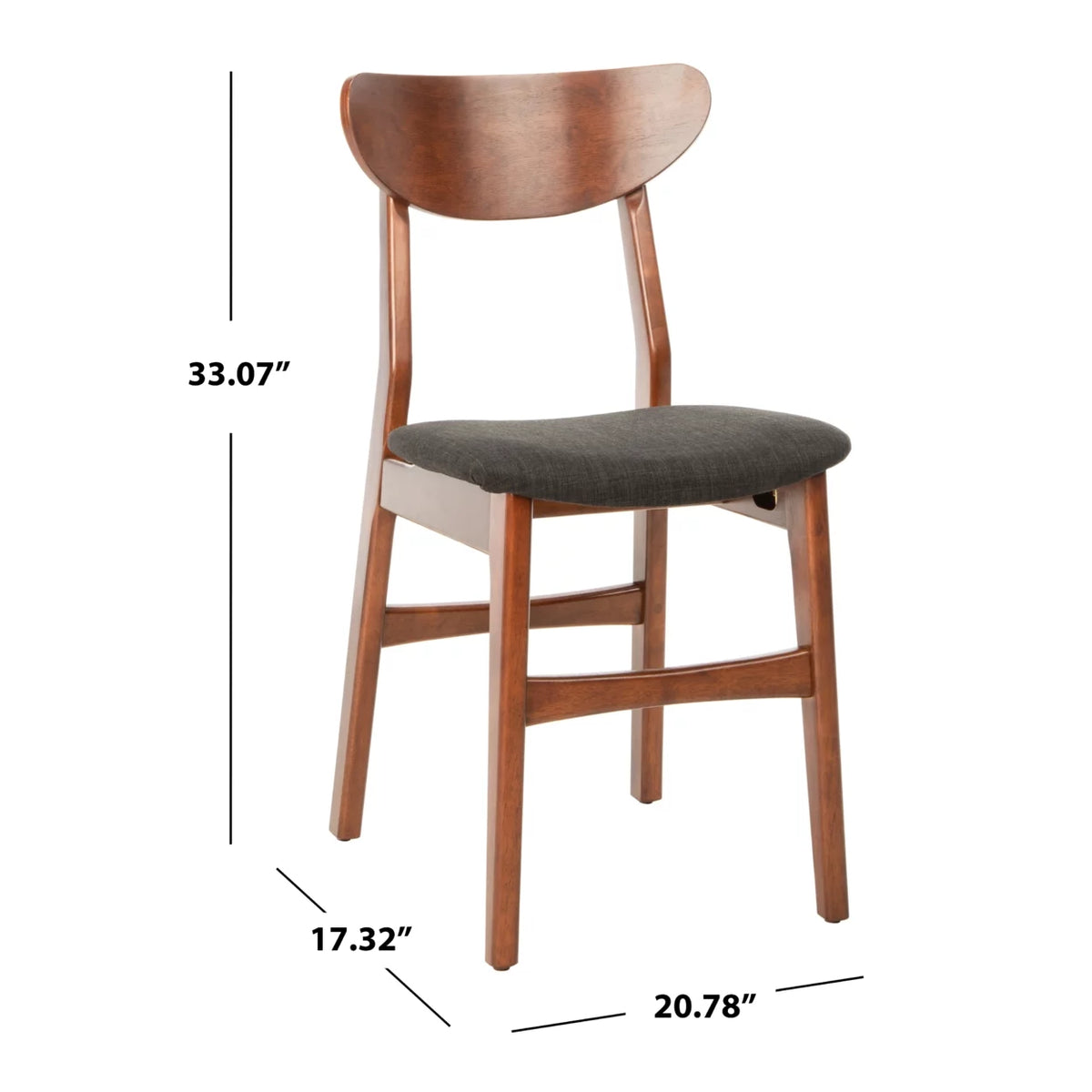 Cherry Black Set of 2 Dining Chair I895783