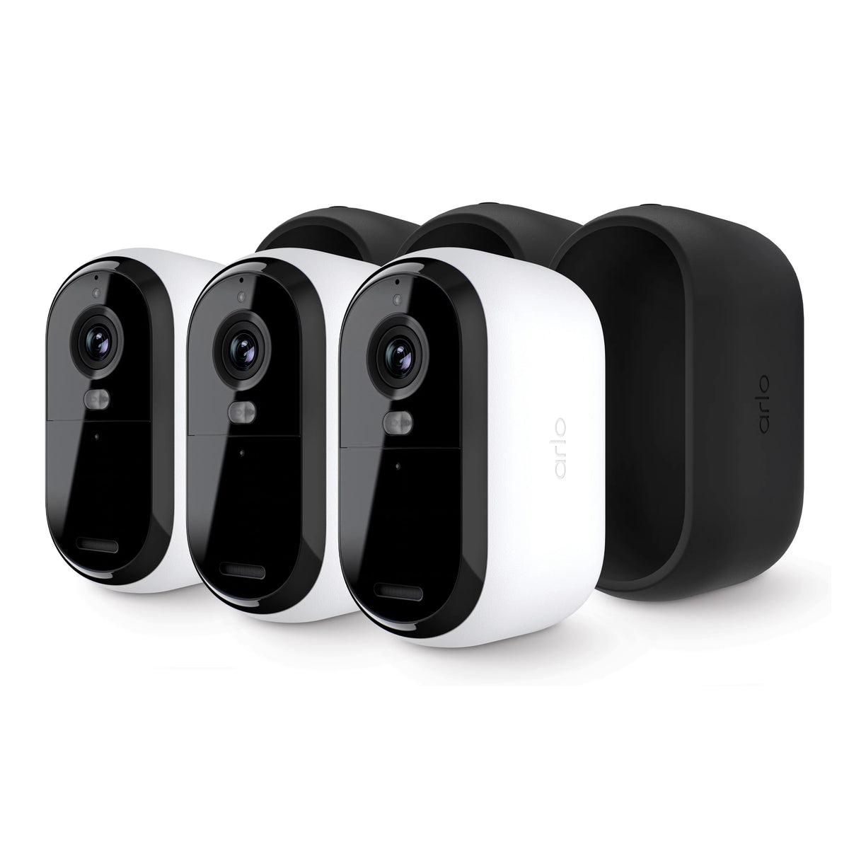 White 2K Wireless Outdoor Security Camera 3 Cam Z109298