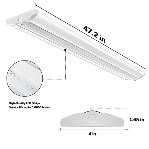 110W 8FT 12600LM 5000K 8 Foot LED Strip Light 4 Pack C9182