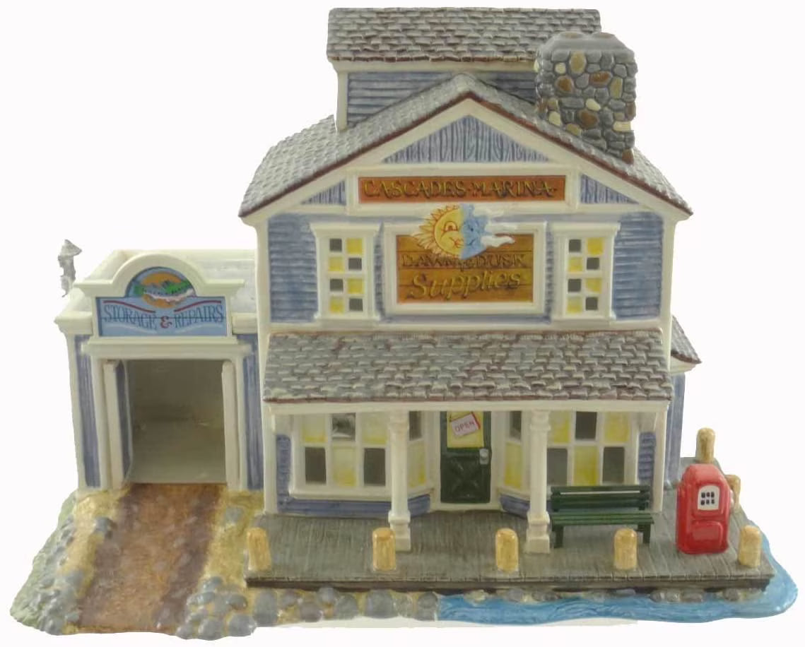 Ceramic Christmas Snow Village Buildings R6445