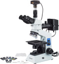 40x-800x Polarizing Metallurgical Microscope with Top and Bottom Lights and 18MP USB3.0 Camera V34360