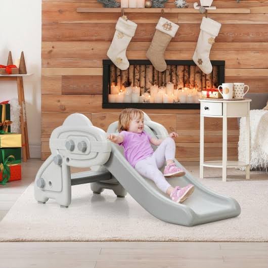 Freestanding Baby Mini Play Climber Slide Set with Anti-Slip Foot Pads Z1256