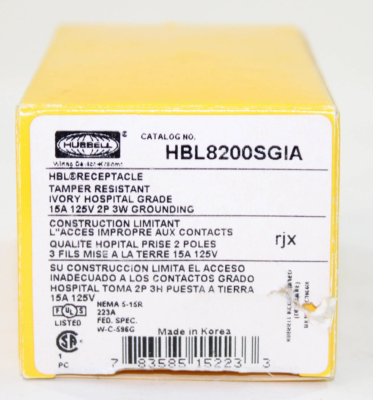 Ivory 15 A Receptacle L9235