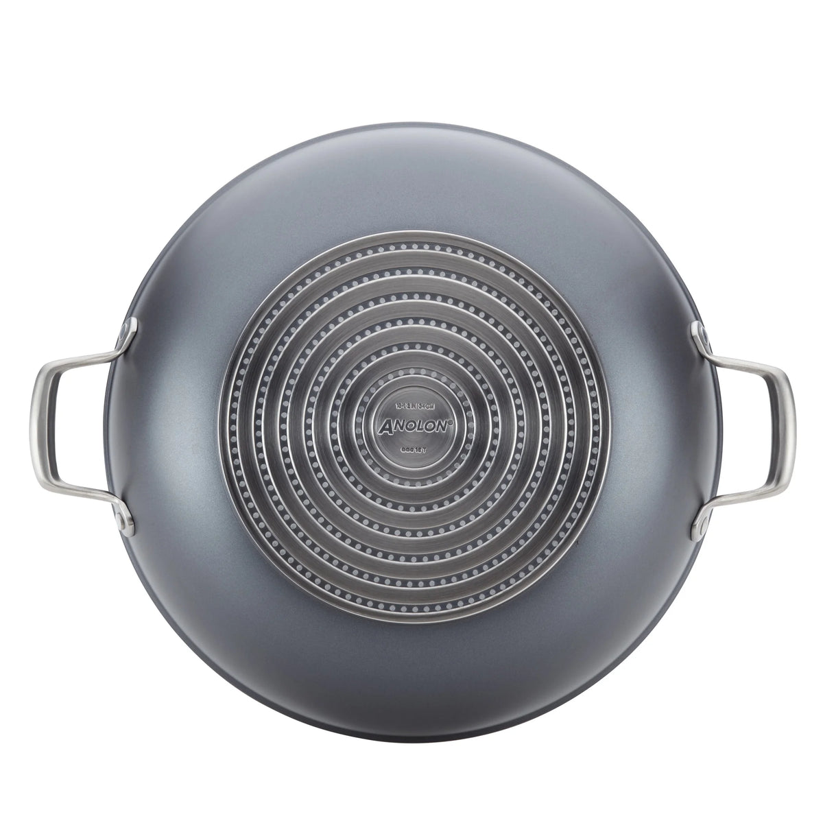 13.5-Inch Hard-Anodized Nonstick Wok with Lid Q8288