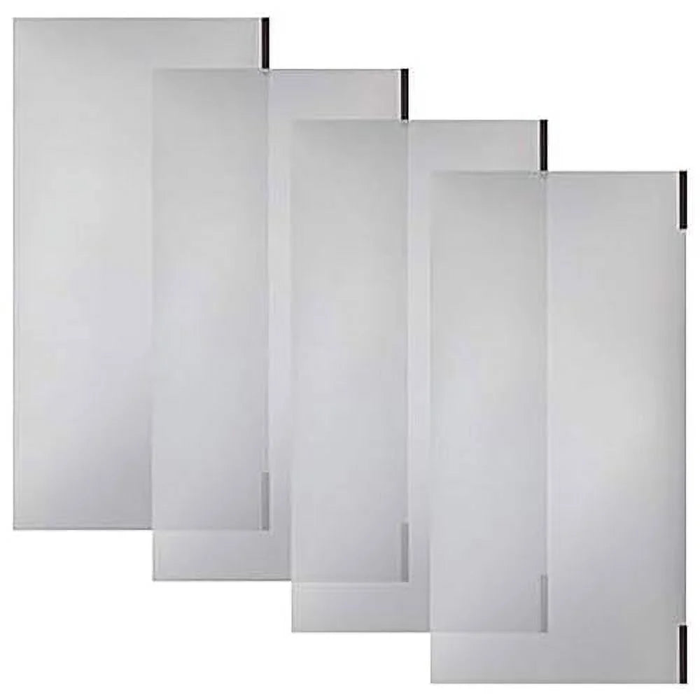 Clear 4 Pack Magnetic Shelf Liners for Wire Shelving O416