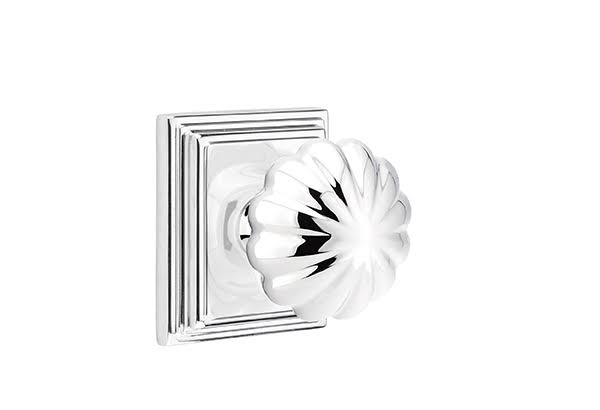 Single Dummy Melon Knob with Bright Chrome Finish Q197909