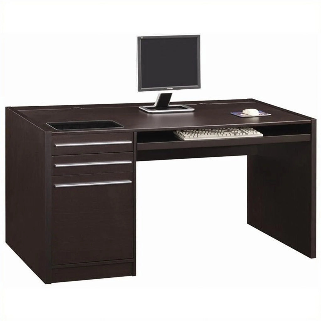 Cappuccino Computer Desk with Drawers O204