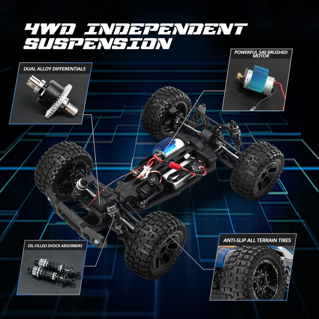 Remote Control Car 1:10 Scale 4WD Off Road Monster Truck D849