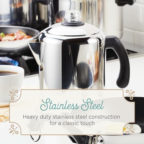 Stainless Steel Coffee Percolator - 8 Cup I1708